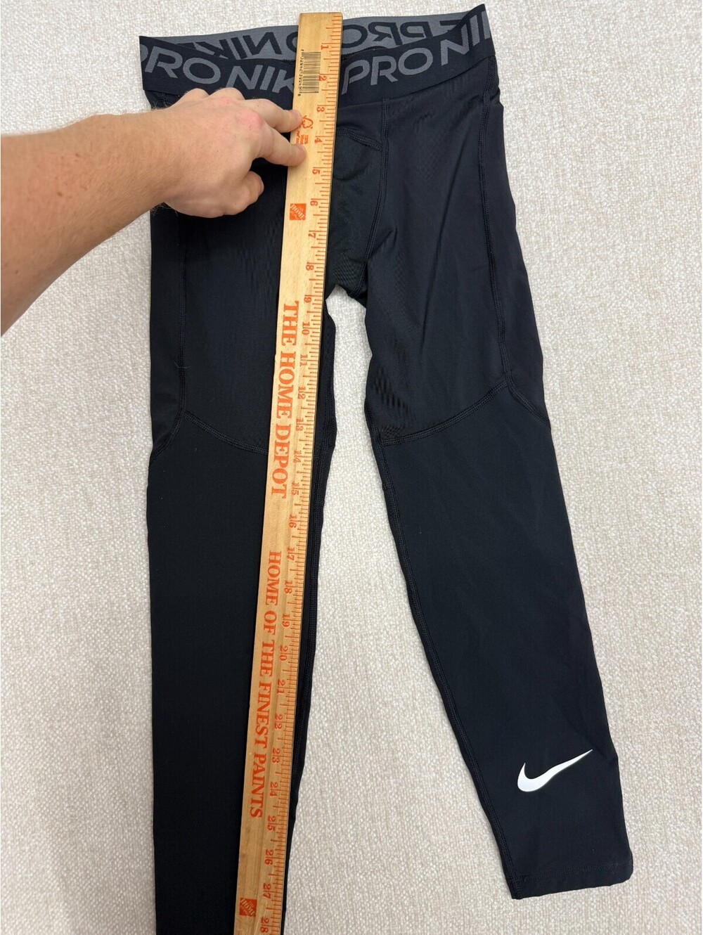 Nike Pro Combat Mens Medium Black Compression Leggings Base Layer Pants Athletic